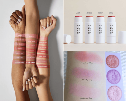 Favorite blushes cover photo collage