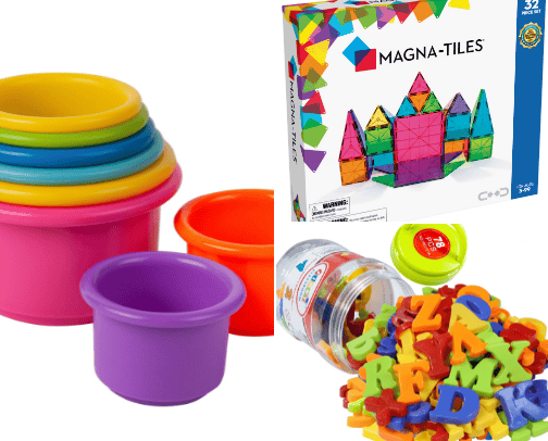 Educational/learning toys cover photo collage