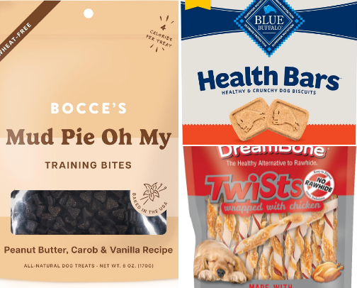 Gracie's and Roxie's Favorite Dog Treats cover photo collage
