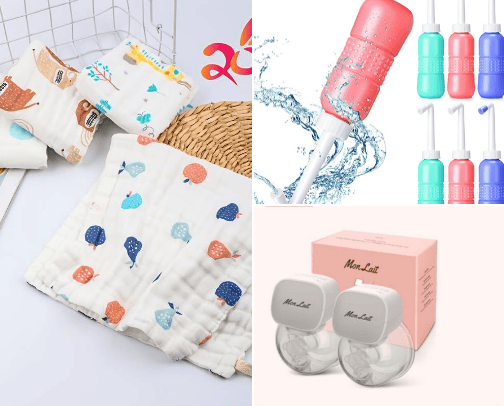 ✨ 𝓜𝓸𝓶𝓶𝔂 & 𝓑𝓪𝓫y Accessories for pregnancy and postpartum Must HAVES💝 cover photo collage