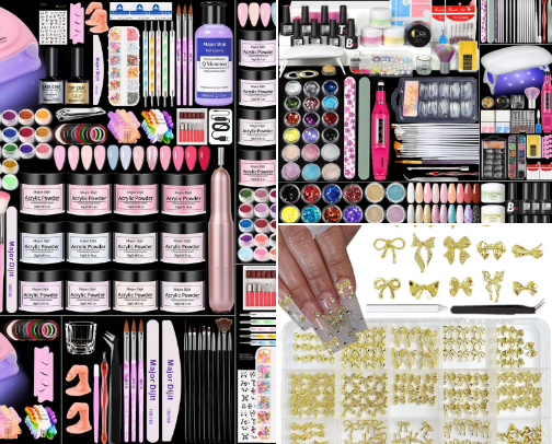 Affordable nail salon at home!! cover photo collage