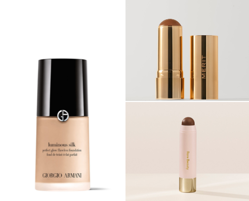 Acne safe makeup recs cover photo collage