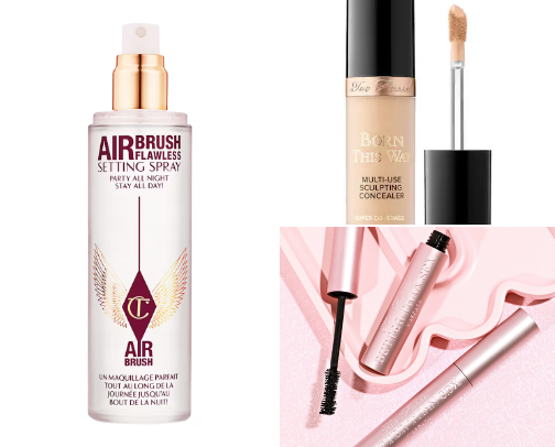 Everything in my makeup bag cover photo collage