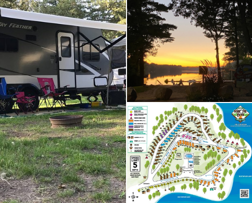 Camping in Wisconsin Family Campgrounds and State Parks cover photo collage