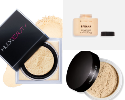 baking and satting powder cover photo collage