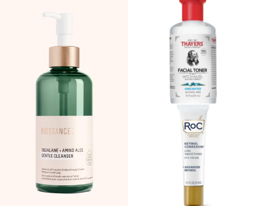 Skincare cover photo collage