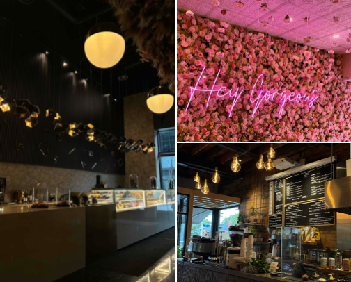 Favourite Cafes ☕️✨ cover photo collage