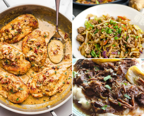My Favorite Weeknight Meals cover photo collage