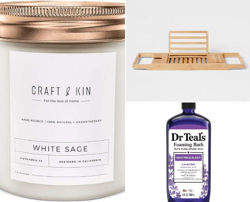 create the perfect spa, at home cover photo collage