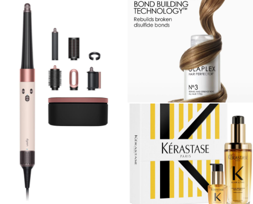 Hair products cover photo collage