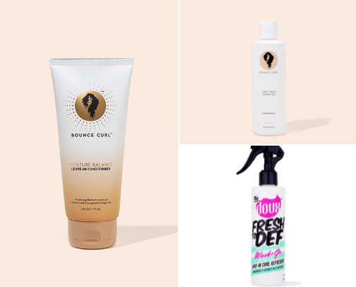 My favorite hair products for curly hair cover photo collage