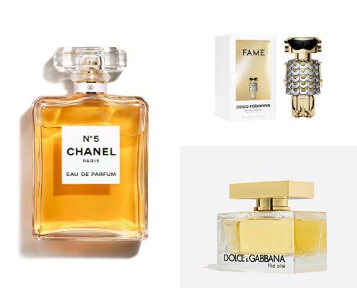 Perfumes For Woman cover photo collage