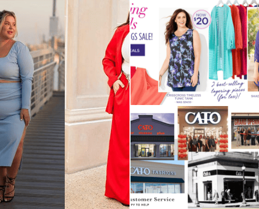 Plus size clothes cover photo collage