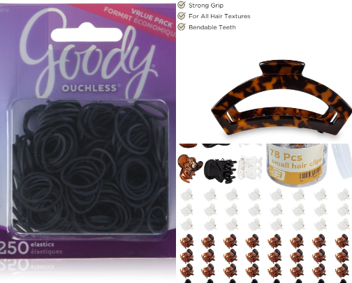 hair accessories cover photo collage
