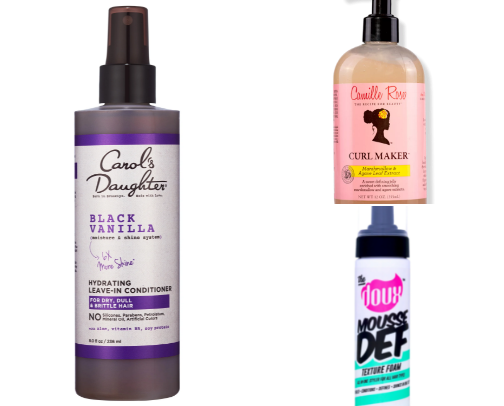 Curly Hair Products🧴 cover photo collage