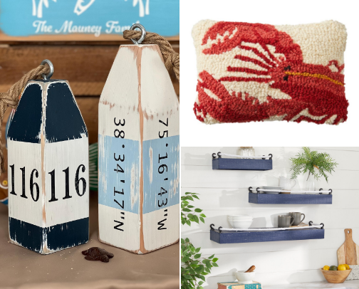 Coastal Decor for A Beachy Nautical Aesthetic cover photo collage