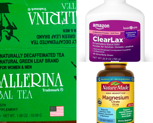 Constipation helpers cover photo collage