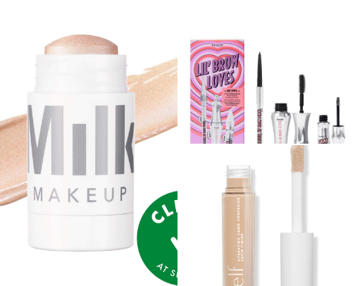 Clean girl makeup 💄 cover photo collage