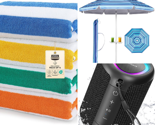 All The Beach Day Must-Haves cover photo collage