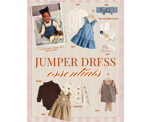 Baby Outfit Inspo: Jumper Dresses cover photo collage