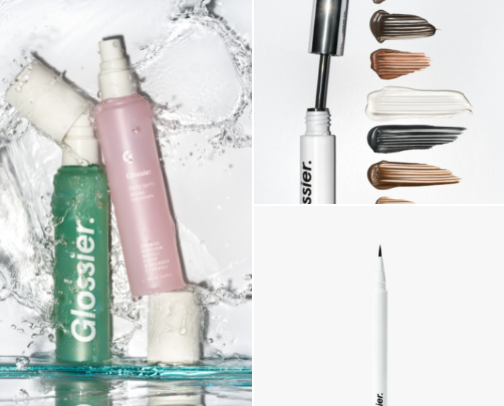 Glossier; the OG effortless makeup cover photo collage