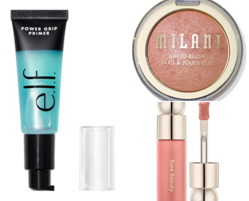 Sabrina Carpenter’s Viral Soft Glam (Doll Skin, Rosy Blush & Juicy Lips) cover photo collage