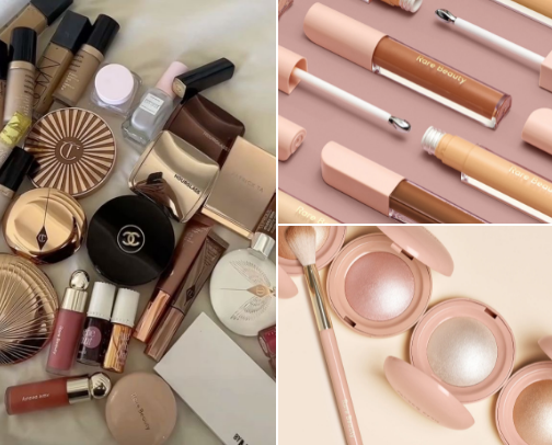 makeup favorites🍉 cover photo collage