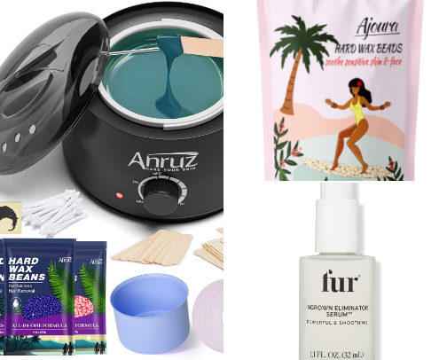 Waxing Essentials for Sensitive Skin cover photo collage
