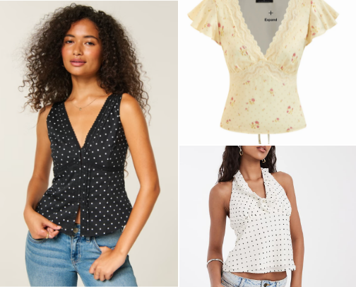 Effortless & cute summer tops ☀️ cover photo collage
