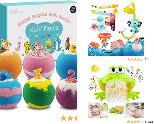 Toddler Bath Time! cover photo collage