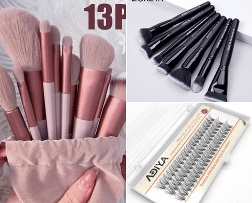 Aliexpress makeup must haves! cover photo collage