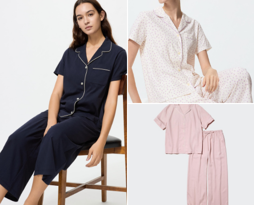 Uniqlo Pajamas I Want to Live In ☁️💤 cover photo collage