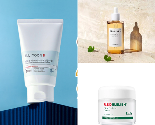 Skincare products to sooth and reduce acne! cover photo collage