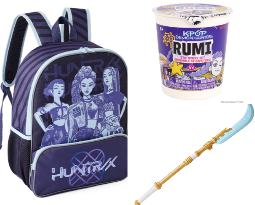 K-pop demon hunters toys clothes back to school and more cover photo collage