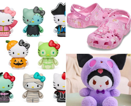 sanrio superfan | kuromi, hello kitty, my melody, badtz cover photo collage