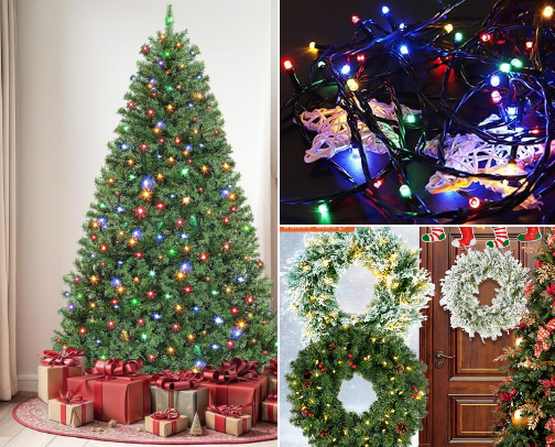 Christmas Decorations cover photo collage