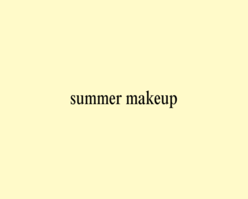 Summer Makeup cover photo collage