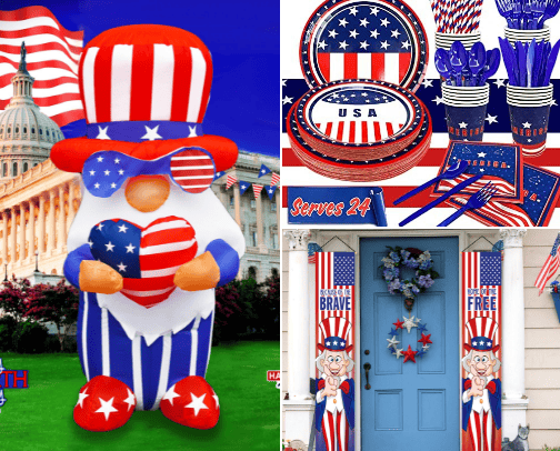 4th of July cover photo collage