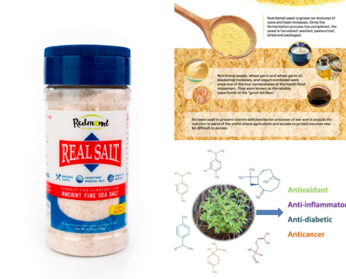 Healthy Beneficial ingredients & Seasoning cover photo collage