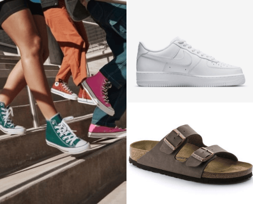Girls shoes for school cover photo collage