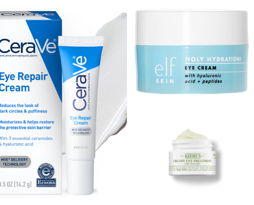 Eye creams for sensitive dry eyes cover photo collage