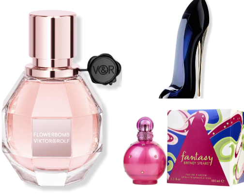 “You smell amazing” perfumes cover photo collage