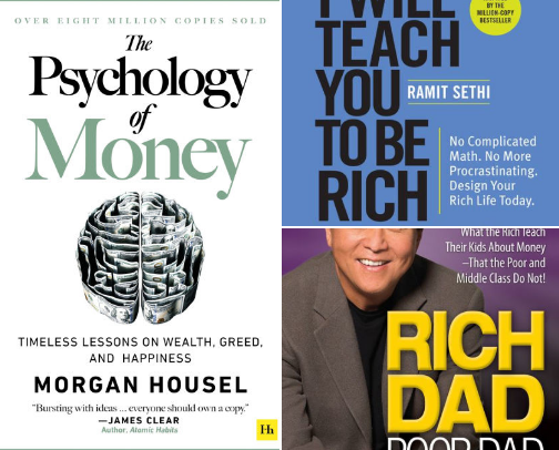 Best Finance Books For Your 20s cover photo collage