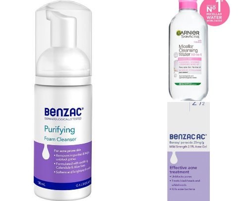 skin care that actually helped my skin (affordable) cover photo collage