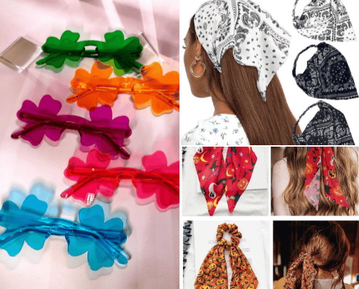 Summer accessories cover photo collage