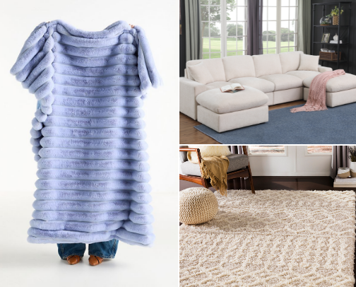 Cozy home finds cover photo collage