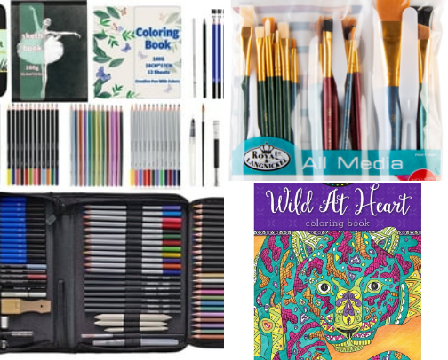 “Top Art Supplies for Budding Little Artists” cover photo collage