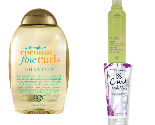 products for curly hair cover photo collage