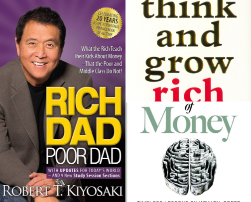 7 Books That Will Change Your Financial Mindset cover photo collage