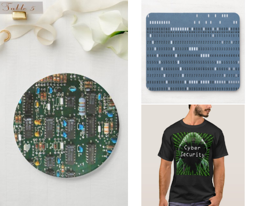 Unique Computer Technology Themed Products cover photo collage